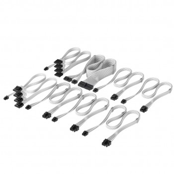 Corsair Kabelset, Type 4, DC Cable Pro Kit, einzeln ummantelt - wei 