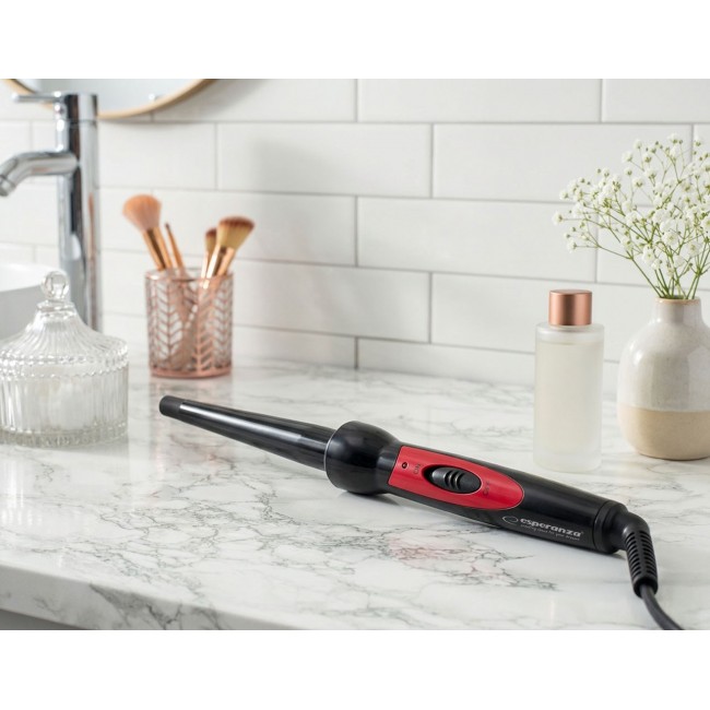 Esperanza EBL007 Curling iron Warm Black, Red 1.7 m