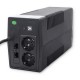 Qoltec 53977 Uninterruptible Power Supply | Monolith | 450VA | 240W | LCD | USB | RJ45