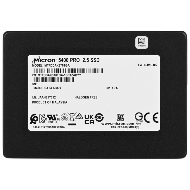 SSD Micron 5400 PRO 3.84TB SATA 2.5