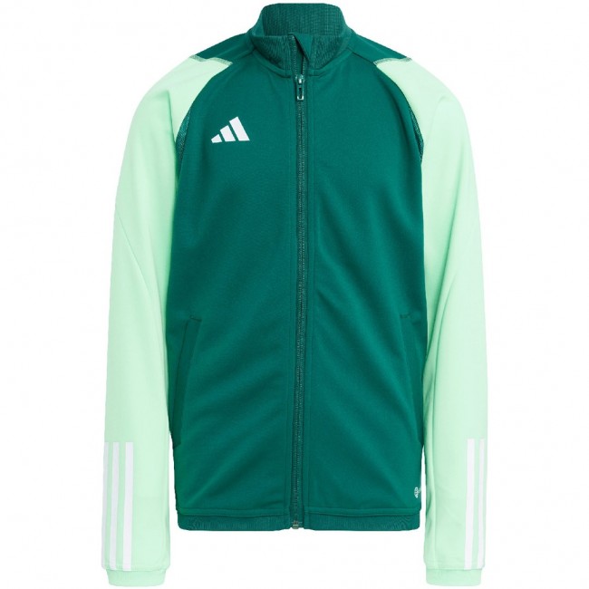 adidas Tiro 23 Competition Training Sweatshirt for kids green HU1314 adidas Tiro 23 Competition Training Sweatshirt for kids green HU1314