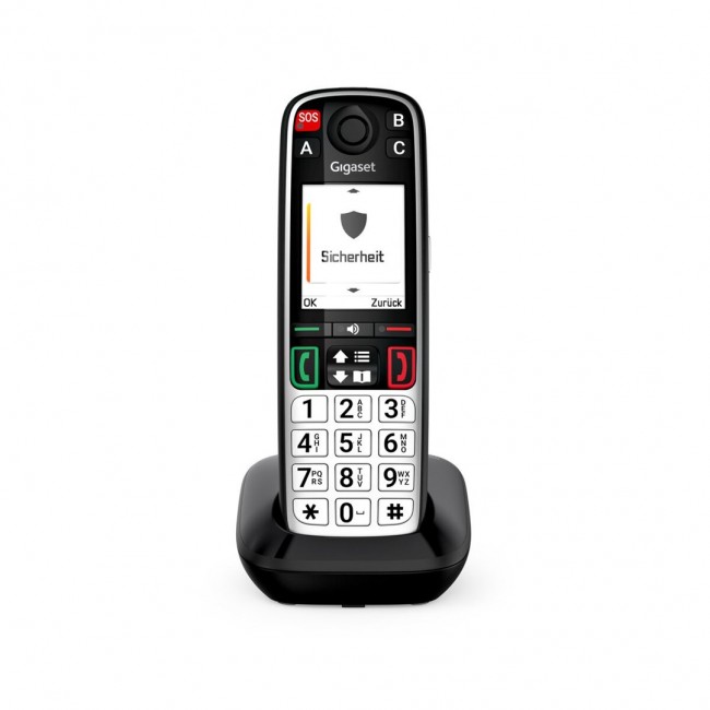 Gigaset EASY 500 Analog/DECT telephone Caller ID Black, Silver