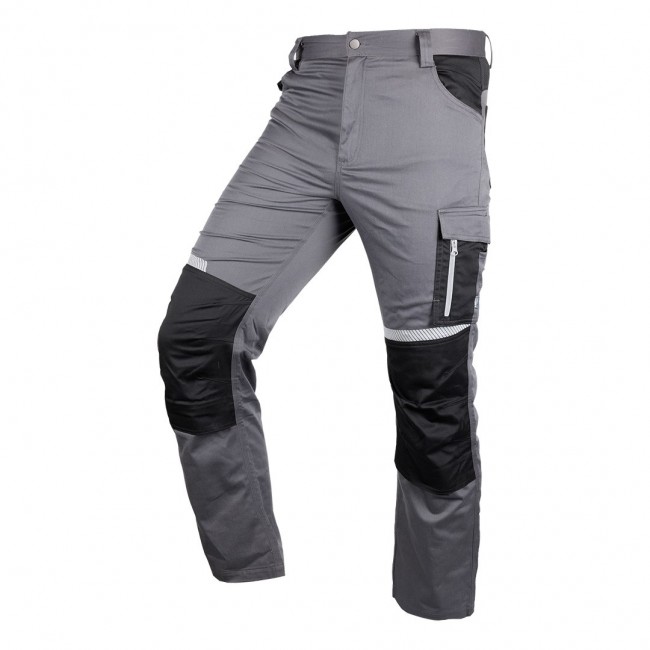 Spodnie robocze Mix&Match, szaro-czarne, rozmiar XXXL