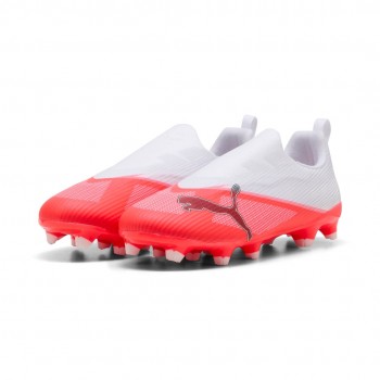 PUMA Ultra 7 Match LL FG/AG Jr Football Unisex Red, White