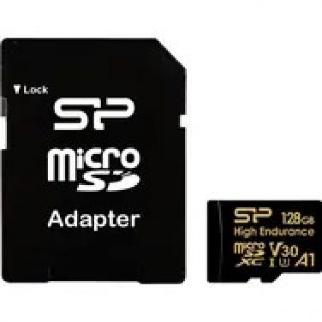 SILICON POWER MICROSDXC HIGH ENDURANCE 128GB V30 + ADAPTER