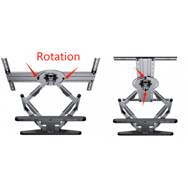 Gembird WM-80STR-01 Rotating full motion TV wall mount, 40