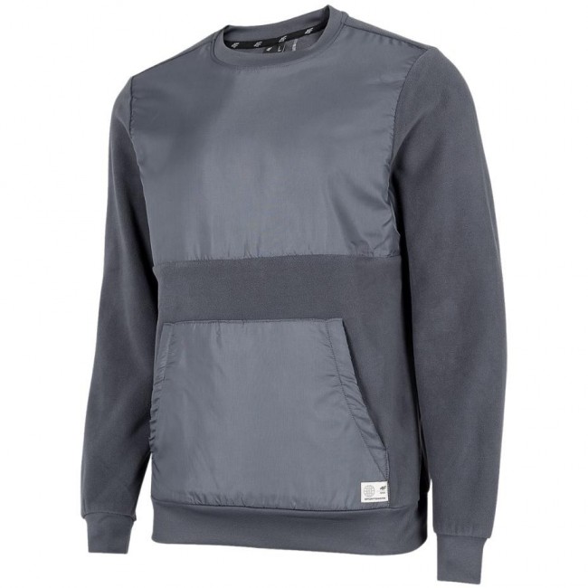 Men's sweatshirt 4F anthracite H4Z22 BLM010 22S S Men's sweatshirt 4F anthracite H4Z22 BLM010 22S S