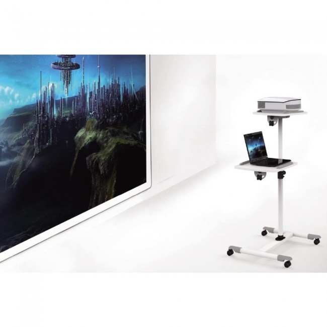 Techly Universal Trolley for Notebook / Projector, White ICA-TB TPM-6 Techly Universal Trolley for Notebook / Projector, White ICA-TB TPM-6