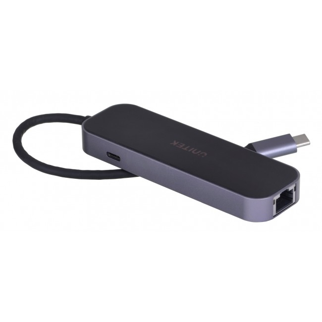 UNITEK HUB USB-C 3.1,RJ-45,3XUSB-A,HDMI,4K,PD100W UNITEK HUB USB-C 3.1,RJ-45,3XUSB-A,HDMI,4K,PD100W