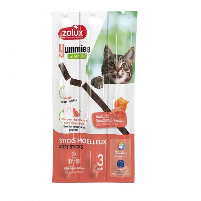 ZOLUX Yummies Salmon with trout - cat treats - 3x5g ZOLUX Yummies Salmon with trout - cat treats - 3x5g