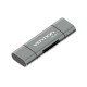 Vention USB3.0 Multi-function Card Reader Gray Metal Type Vention USB3.0 Multi-function Card Reader Gray Metal Type
