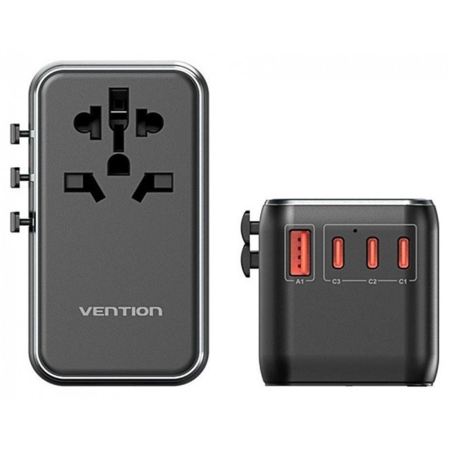 Adapter with Vention 100W charger 1xUSB-A 3xUSB-C Adapter with Vention 100W charger 1xUSB-A 3xUSB-C