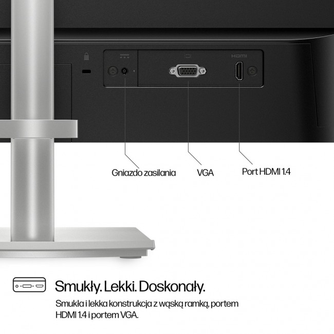 HP 23.8-inch Series 5 FHD monitor with height adjustment - 524sh HP 23.8-inch Series 5 FHD monitor with height adjustment - 524sh