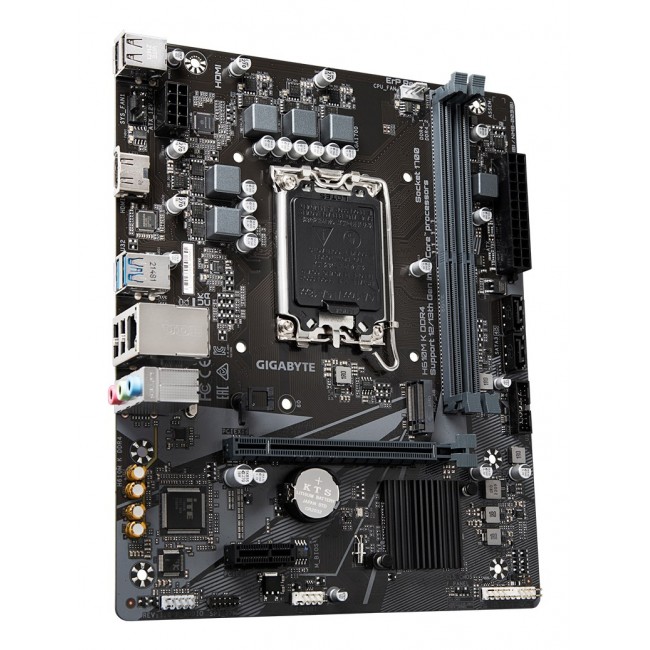 GIGABYTE H610M K DDR4 Motherboard - Supports Intel Core 14th Gen CPUs, 3+1+1 Phases Hybrid Power Design, up to 3200MHz DDR4, 1xPCIe 3.0 M.2, GbE LAN, USB 3.2 Gen 1