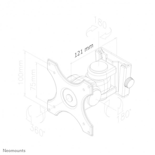 Neomounts FPMA-W250BLACK Monitor/TV mount wall 10-30