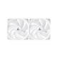 Chieftec ICEBERG 240-RGB-W Computer case All-in-one liquid cooler 12 cm White