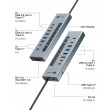 ICY BOX 11-in-1 USB Type-C hub with card reader and PD