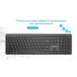 Gembird KB-WPS-03 Dual-mode pro-business slim wireless keyboard, 2.4G+BT, US layout