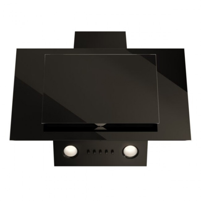 Vertical Eco Duo Glass Wall-mounted chimney hood Black Vertical Eco Duo Glass Wall-mounted chimney hood Black