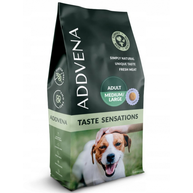 ADDVENA Taste Sensations Adult Medium/Large Turkey - dry dog food - 10kg ADDVENA Taste Sensations Adult Medium/Large Turkey - dry dog food - 10kg