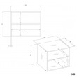 OPENO 60 WHITE Extension Unit Modular Wardrobe Shelf, 60 cm, for the Bedroom OPENO 60 WHITE Extension Unit Modular Wardrobe Shelf, 60 cm, for the Bedroom