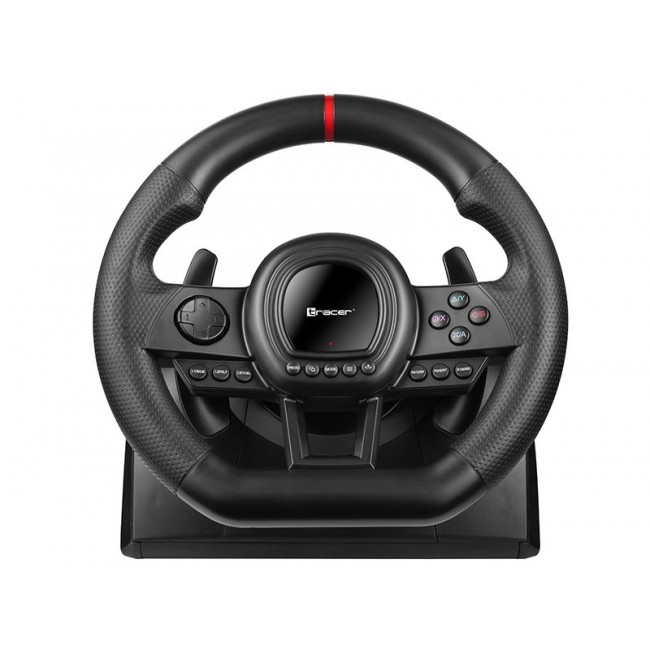 Tracer TRAJOY47345 Gaming Controller Black Steering Wheel + Pedals PlayStation 4, PlayStation 3, Xbox One, Xbox 360, Switch, PC Tracer TRAJOY47345 Gaming Controller Black Steering Wheel + Pedals PlayStation 4, PlayStation 3, Xbox One, Xbox 360, Switch, PC