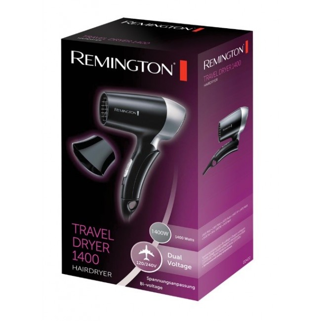Remington D2400 hair dryer 1400 W Black, Silver