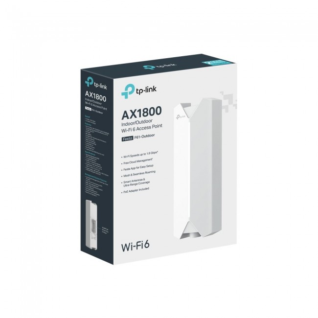 TP-Link Festa F61-Outdoor 1800 Mbit/s White Power over Ethernet (PoE) TP-Link Festa F61-Outdoor 1800 Mbit/s White Power over Ethernet (PoE)