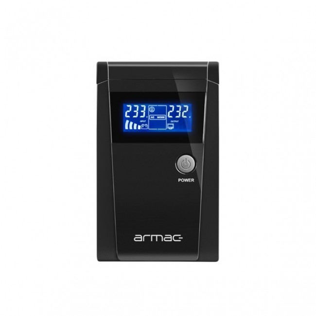 Armac O/850F/LCD uninterruptible power supply (UPS) Line-Interactive 0.85 kVA 450 W 2 AC outlet(s) Armac O/850F/LCD uninterruptible power supply (UPS) Line-Interactive 0.85 kVA 450 W 2 AC outlet(s)