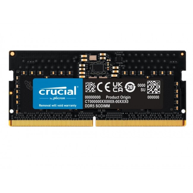 Crucial CT8G48C40S5 memory module 8 GB 1 x 8 GB DDR5 Crucial CT8G48C40S5 memory module 8 GB 1 x 8 GB DDR5