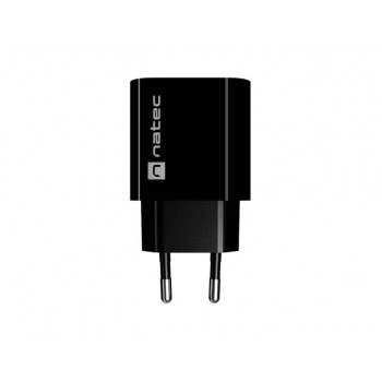 WALL CHARGER NATEC RIBERA 1X USB-A + 1X USB-C 20W BLACK