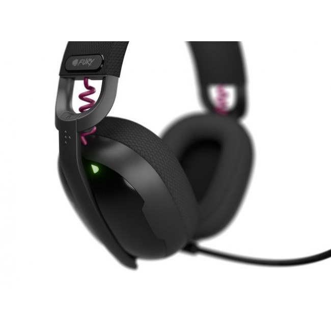 OVER-EAR HEADPHONES FURY FUKIYA F6 WITH MICROPHONE WIRELESS BLACK
