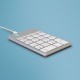 R-Go Tools Numeric keypad R-Go Numpad Break, ergonomic numeric keypad with break software, wired, white