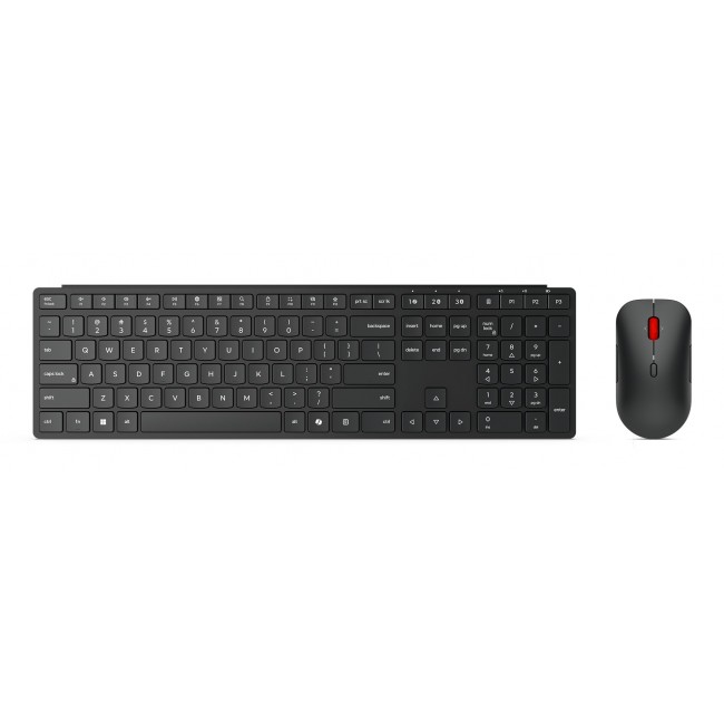 Lenovo 4X31S04810 keyboard Mouse included Office RF Wireless + Bluetooth US English Black