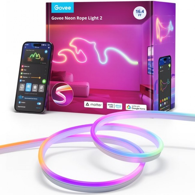 Govee H61D5301-OF-EU smart lighting Smart strip light Wi-Fi 48 W Govee H61D5301-OF-EU smart lighting Smart strip light Wi-Fi 48 W