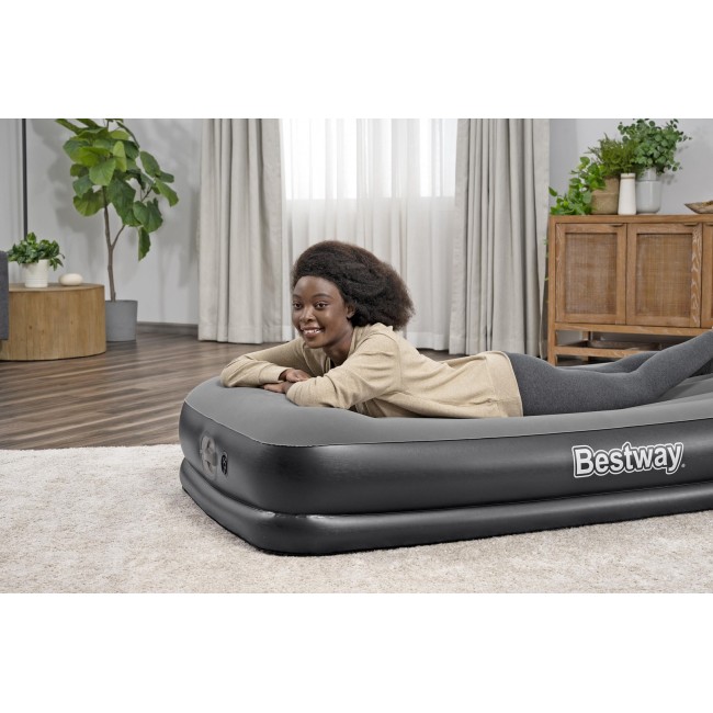 Bestway Tritech Twin Air Mattress with Built-in USB Pump 1.91 m x 97 cm x 36 cm