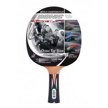 Donic Schildkr t Top Team 900 table tennis equipment Black, Red, White, Wood