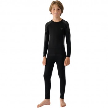 Boys' Seamless Underwear 4F M149 Deep Black 4FJWAW24USEAM149 20S 164cm