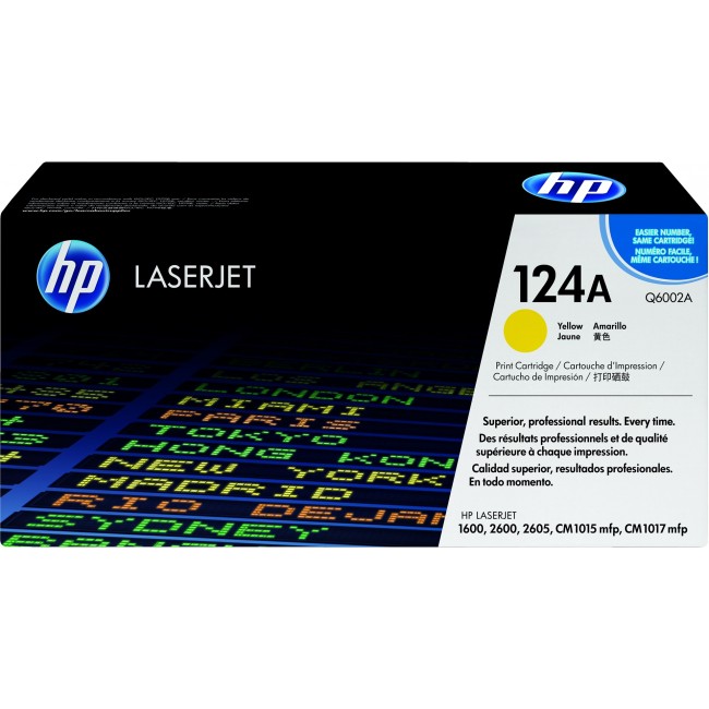HP 124A - gul - original - LaserJet - HP 124A - gul - original - LaserJet -