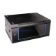 Extralink Rackmount cabinet 4U 600x450 Black wall mounted