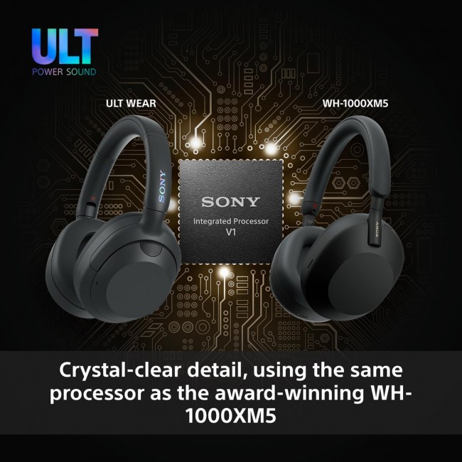 Sony ULT WEAR - Wireless Bluetooth Headphones with ULT POWER SOUND, Ultimate Deep Bass, Noise Cancelling, Clear Call Quality, Up to 30hr Battery Life, IOS & Android