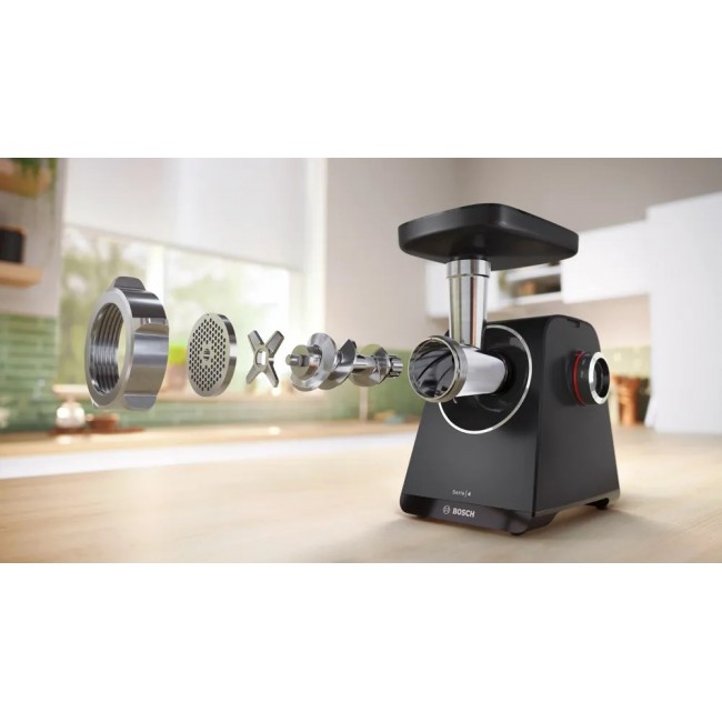 Bosch MFWS430B mincer 1900 W Black, Silver
