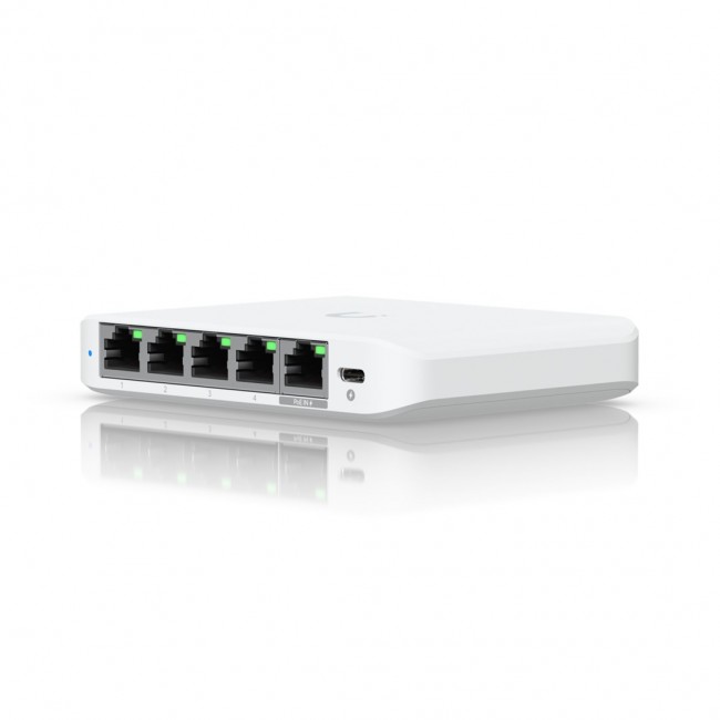Ubiquiti UniFi Flex Mini 2.5G Managed 2.5G Ethernet (100/1000/2500) Power over Ethernet (PoE) Desktop White Ubiquiti UniFi Flex Mini 2.5G Managed 2.5G Ethernet (100/1000/2500) Power over Ethernet (PoE) Desktop White