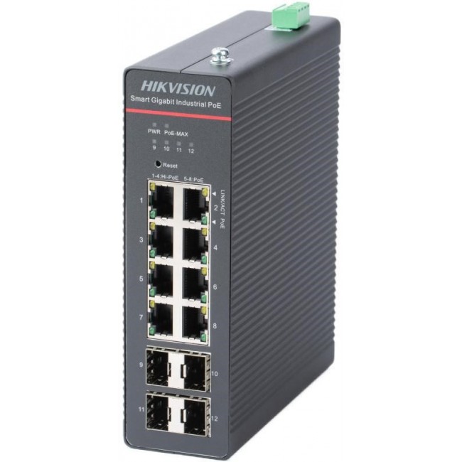 Hikvision DS-3T1512HP-SI-8P4FKIT(240W) network switch Managed Gigabit Ethernet (10/100/1000) Power over Ethernet (PoE) Black Hikvision DS-3T1512HP-SI-8P4FKIT(240W) network switch Managed Gigabit Ethernet (10/100/1000) Power over Ethernet (PoE) Black