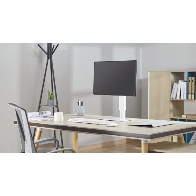 Gembird MS-D1ST-02 Height adjustable full-motion monitor desk stand, 17