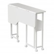 Maclean Folding Desk/Table, White, Mobile, 100x73 cm, max. 50 kg, Corner, L-Shaped, MC-126 L/W