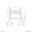 Neomounts FL50-525BL1 vogn med hjul - Neomounts FL50-525BL1 vogn med hjul -
