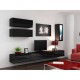 Cama TV stand VIGO 140 30/140/40 black/black gloss