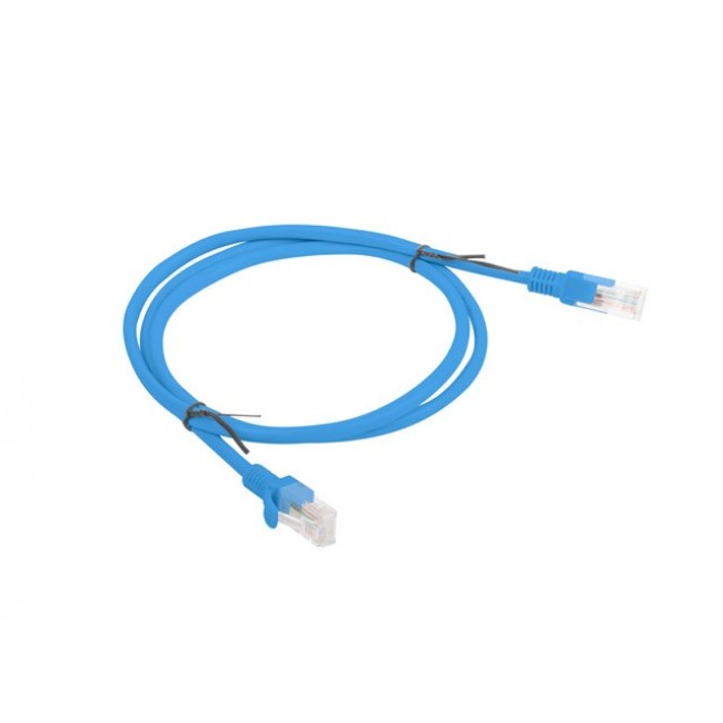 Lanberg Patchcord RJ45, Cat. 5e, UTP, 1m, Blue Lanberg Patchcord RJ45, Cat. 5e, UTP, 1m, Blue