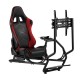 NanoRS RS160 Gaming Chair Racing Simulator Stand 3 in 1 PC Console Gamers Synthetic Leather Cover Steering Wheel Stand TV Bracket Up to 50 NanoRS RS160 Gaming Chair Racing Simulator Stand 3 in 1 PC Console Gamers Synthetic Leather Cover Steering Wheel Stand TV Bracket Up to 50